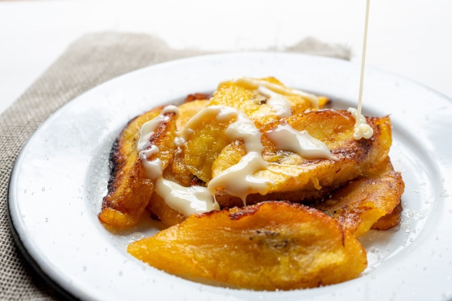 Plantains cooking
