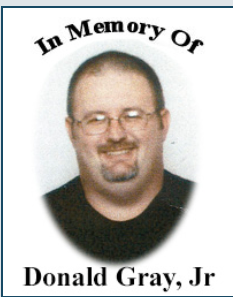 In Memory Of Donald Gray, Jr